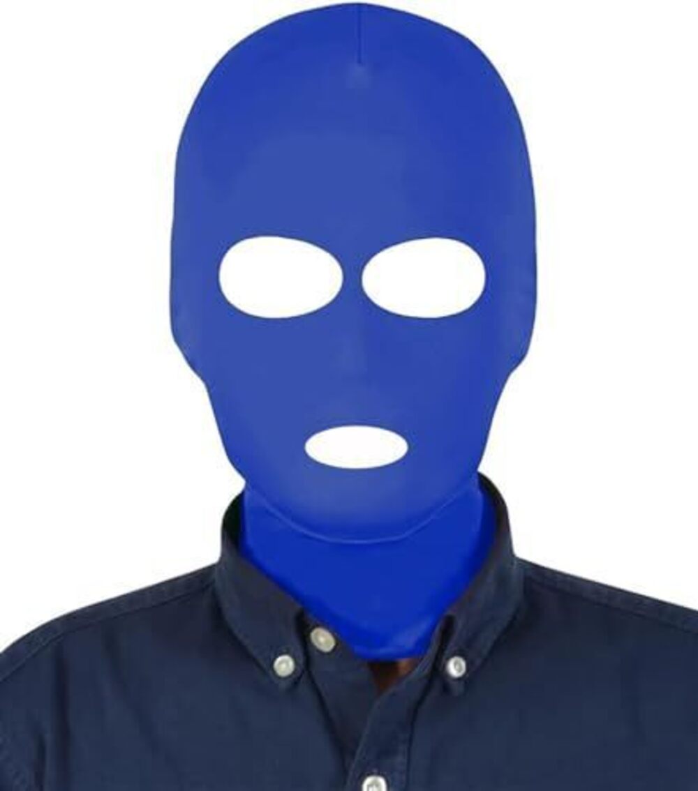 8095 Unisex 3 Hole Full Face Mask Cover Elastic Breathable Zentai Hood